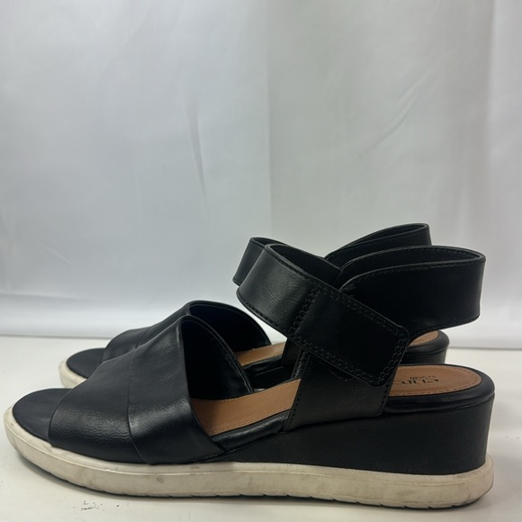 Euro Soft By Sofft Jena Black Leather Women's Wedge - Picture 6 of 13